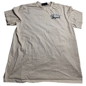 Super Massive Certified Legend Embroidered Teddy Bear Beige T-Shirt Large